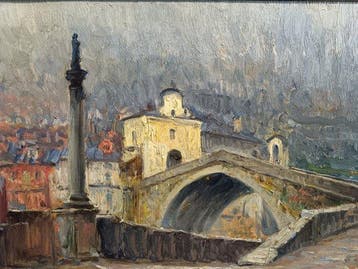 Mario Bertola (1875-1926) - Paesaggio Ligure