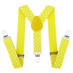 Fako Fashion - Kinder Bretels - Stippen - 65cm - Geel, Verzenden, Nieuw