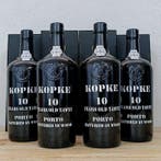 Kopke - 10 years old Tawny - Porto - 4 Flessen (0.75 liter), Nieuw