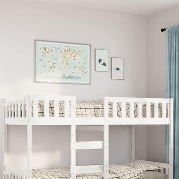 vidaXL Kinderbed zonder matras massief grenenhout wit 90x190, 90 cm, Eenpersoons, Verzenden, Wit
