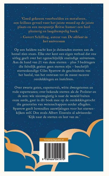 De geschiedenis van het heelal in 21 sterren (en 3, Boeken, Verzenden, Gelezen, Giles Sparrow