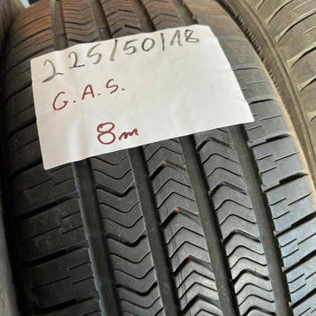 2 x Goodyear 225-50-18 4 Seizoenbanden 8mm, 18 inch, Gebruikt, Ophalen of Verzenden, All Season