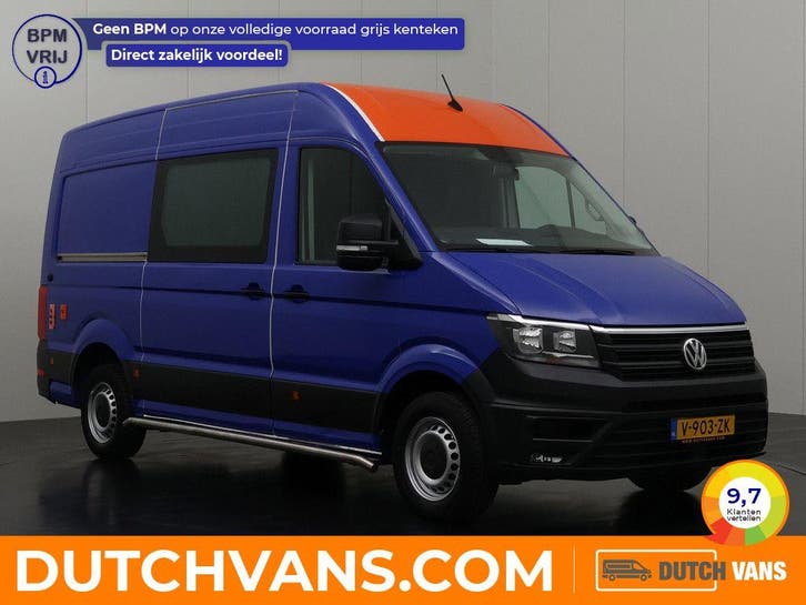 Volkswagen Crafter Laadklep 2.0TDI | blauw, Auto's, Bestelauto's, Dealer onderhouden, Lease, Handgeschakeld, BTW verrekenbaar