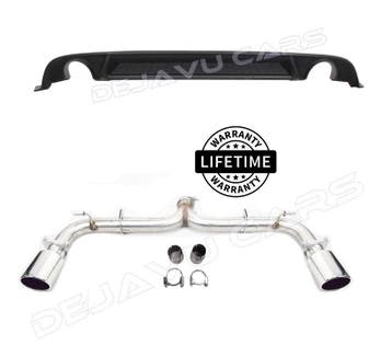 GTI Look Uitlaat Systeem + Diffuser voor VW Golf 7.5 FL, Ophalen of Verzenden