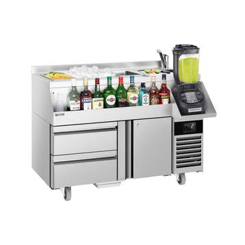 GGM Gastro | Cocktail voorbereidingstafel- 1200mm - 150L - 1, Zakelijke goederen, Horeca | Meubilair en Inrichting, Verzenden