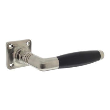 Intersteel Deurkruk Ton Basic op rozet - nikkel mat/zwart, Verzenden, Nieuw