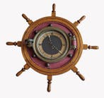 Maritieme objecten - Messing, Glas, Hout- Scheepsroer, Antiek en Kunst