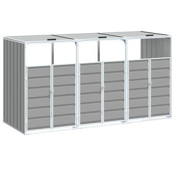 Afvalcontainer berging grijs - Laatste Stuk!, Tuin en Terras, Ophalen of Verzenden, Zo goed als nieuw, Metaal, Containerberging