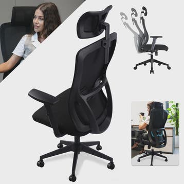 Ergonomische Bureaustoel met Hoge Rugleuning, Verstelbare Ho, Huis en Inrichting, Verzenden, Nieuw