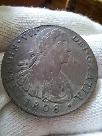 Spanje. Fernando VII. 8 Reales 1808 Mexico TH Busto