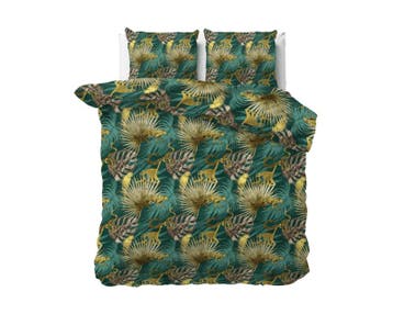 Sleeptime Elegance Gouden Botanical Groen - 240X200/220 + 2, Nieuw