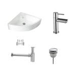 Sani Royal Fonteinset Keramiek Quartz met Kraan,, Doe-het-zelf en Verbouw, Sanitair, Nieuw