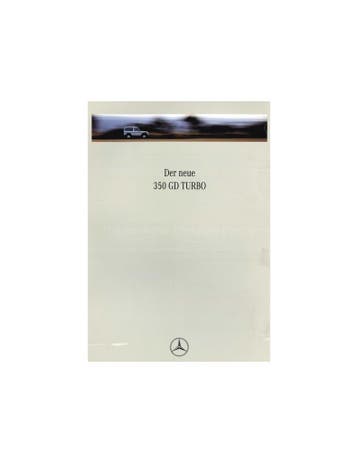 1991 MERCEDES BENZ G KLASSE BROCHURE DUITS, Nieuw, Author