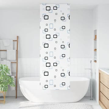 vidaXL Doucherolgordijn 80x240 cm stofbreedte 76 cm, Verzenden, Nieuw, Wit