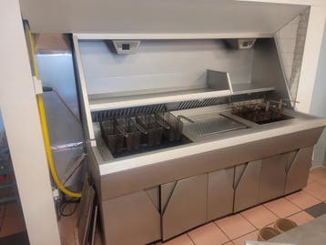 Nog niet gereviseerde Hegro HR 2 pans bakwand friteuse met b, Zakelijke goederen, Ophalen of Verzenden, Gebruikt