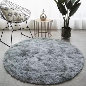 Fluffy Hoogpolig Rond Vloerkleed – Rond Tapijt Pluche Nieuw, Verzenden, Nieuw, Rond