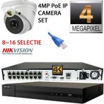 4 megapixel PoE ip camera set van Hikvision 8-16 selectie, Verzenden, Nieuw