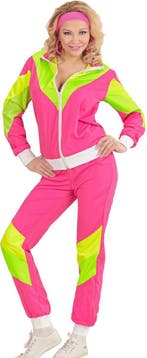 Fluor Trainingspak Roze Jaren 80/90 - M, Verzenden, Nieuw