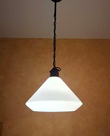 IKEA - Hangende plafondlamp - ÄLVÄNGEN“ - Opaline glas