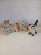 4 Oude Steiff dieren, jaren 60 - Pop - 1950-1960 - Duitsland