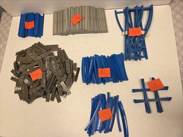 Lego Onderdelen - Train - Partij Vintage rails, Nieuw