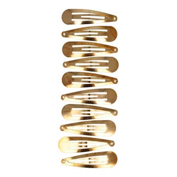 Haarspeld Klikklak 5cm - Basic - Goud - Set van 10, Nieuw
