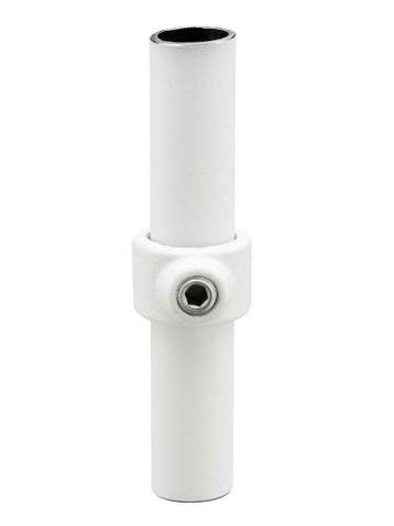 Buiskoppeling Borgring Ø 26,9 mm Wit Gelakt Staal, Verzenden, Nieuw