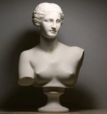 Beeld, Dea afrodite - 32 cm - Marmer, Antiek en Kunst