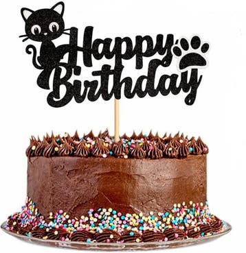 10-delige poezen party set Happy Birthday Cats, Verzenden, Nieuw