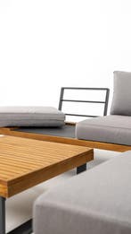 Hoek Loungeset - Malta - Aluminium - Teak - Datho Outdoor, Verzenden, Nieuw