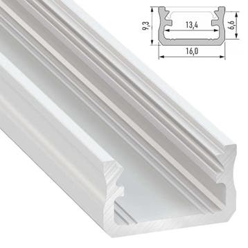 LED Strip Opbouw Profiel Wit | Uit voorraad leverbaar, Ophalen of Verzenden, Nieuw