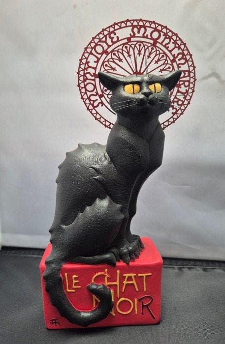 Mouseion - Beeldje - Le Chat Noir - Hars, Antiek en Kunst, Curiosa en Brocante