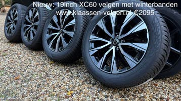 Volvo velgen met winterbanden, incl T6 en T8 modellen, 19 inch, Gebruikt, Banden en Velgen, 235 mm
