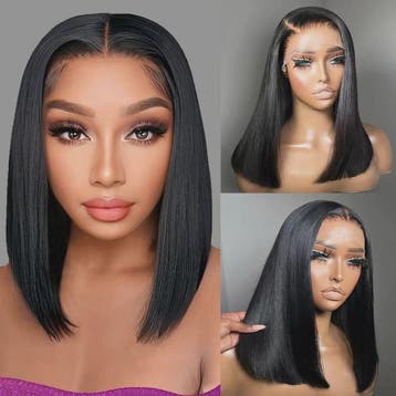 Dames Bob Pruik van Menselijk Haar - 13x4 HD Lace Front, Pre, Verzenden, Nieuw