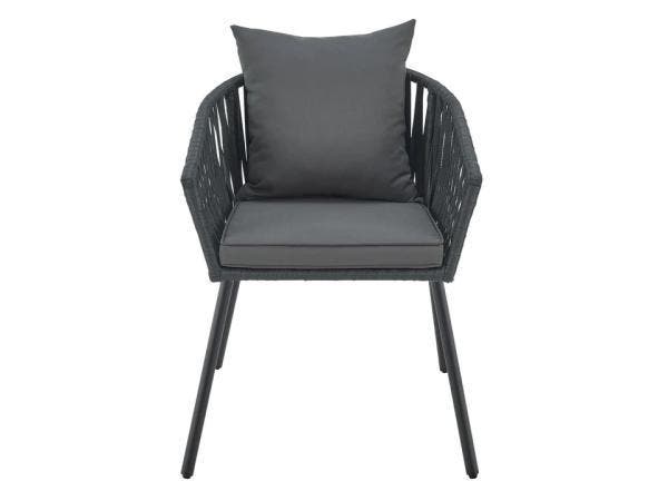 Veiling - Touwstoelen - Set van 2 - Donkergrijs, Tuin en Terras, Tuinstoelen, Gebruikt