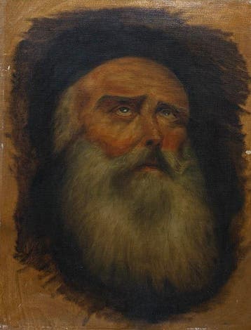 Spanish School (XIX-XX) - A Saints Head (After A. R. Mengs)