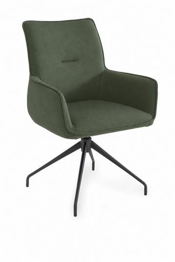 Eetkamerstoel Elbrus - eetkamerstoelen - Groen, Nieuw, Stof