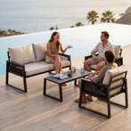 Aluminium tuinloungeset Captive in rope-design - Set 1 (1 x, Tuin en Terras, Tuinsets en Loungesets, Verzenden, Nieuw