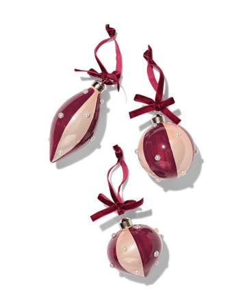 HEMA Kerstballen glas parels - 3 stuks, Verzenden, Nieuw