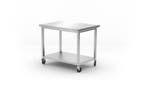 Werktafel | Onderschap | Wielen | RVS | 1000 x 700 x 850 mm, Verzenden, Nieuw in verpakking