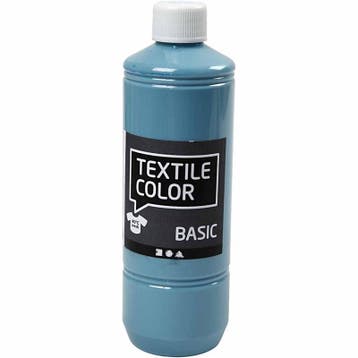 Textielkleur, pigeon blue, 500 ml/ 1 fles, Nieuw