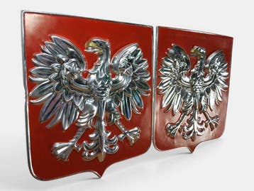 Reliëf, White Eagle - 46 cm - Aluminium