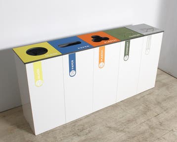 Herena Variobin met 5 modules, 72x151x31cm, afvalscheidin..., Overige plaatsen, Ophalen of Verzenden, Gebruikt, Overige typen