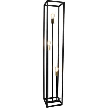 LED Vloerlamp - Trion Kandin - E27 Fitting - Vierkant - Mat, Huis en Inrichting, Lampen | Vloerlampen, Ophalen of Verzenden, Nieuw