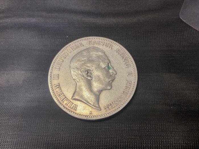 Duitsland, keizerrijk Willem II. 5 Mark 1908 / Prussia, Postzegels en Munten, Munten | Europa | Niet-Euromunten