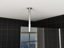 Wiesbaden stabilisatiestang plafondbevestiging rond 100cm, Ophalen of Verzenden, Nieuw, Chroom, Douche