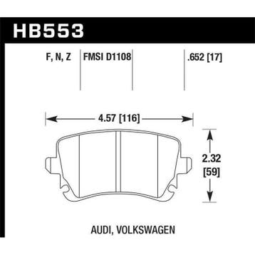Hawk 06-07 Audi A6 Quattro / 03-04 RS6 / 04-08 S4 HPS Street, Ophalen of Verzenden, Nieuw
