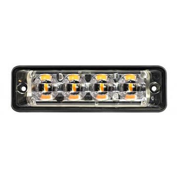 R65 Ultra platte Slimline LED Flitser 4 LEDs Amber | 10-30v, Verzenden, Nieuw