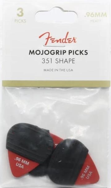 Fender - Mojo Grip - Plectrum - 0.96 mm - 3-pack, Ophalen of Verzenden, Nieuw, Elektrische gitaar