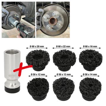 KS Tools Wieldraadeind-naafslijperset 50/60 mm 7-delig, Verzenden, Nieuw